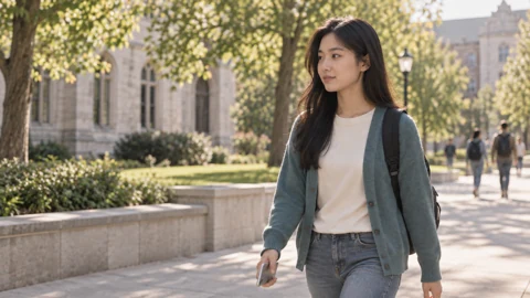 Back to campus — generated campus-care image