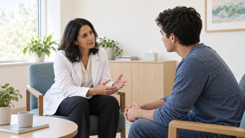 Conversation profile — generated campus-care image