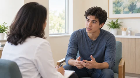 Student perspective — generated campus-care image